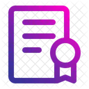 Certificate Diploma Patent Icon