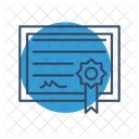 Certificate Diploma License Icône