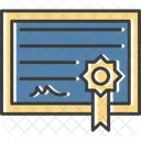 Certificate Diploma License Icône