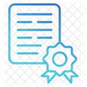 Certificate Education Patent Icon
