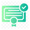 Certificate Patent Degree Icon
