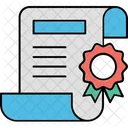 Certificate Certification Degree 아이콘