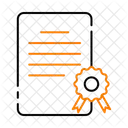 Certificate Diploma Award Icon