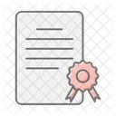 Certificate Diploma Award Icon