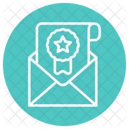 Certificate Letter  Icon