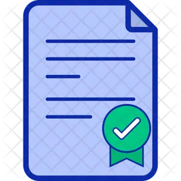 Certificate Letter  Icon