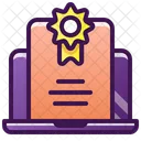 Certificate Online  Icon