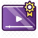 Certificate Video  Icon