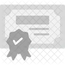 Certification Qualification Diplome Icône
