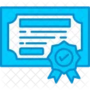 Certification Document Certificate Icon