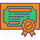 Certification Document Certificate Icon