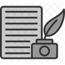 Certification Document Manuscript Icon