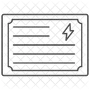 Certification D Economie D Energie Thinline Icon Icône