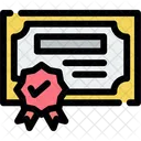 Certification Qualification Credential Icon