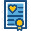 Matrimonio Certificato Cuore Icon