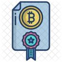 Certified Bitcoin Bitcoin Certificate Certificate Icon
