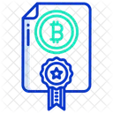 Certified Bitcoin Bitcoin Certificate Certificate Icon
