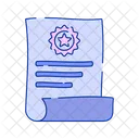 Certified Document Certificate Degree Icon