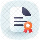 Certified document  Icon