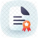 Certified document  Icon
