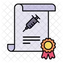 Certificate Vaccine Certification Icon