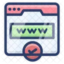 Certified Website Verified Website Web Verification Icon