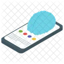 Cerveau Intelligent Logiciel D IA Application Mobile Icon