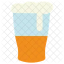 Cerveza en vaso  Icono