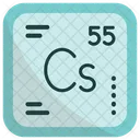 Cesium Chemistry Periodic Table Icon