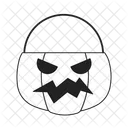 Cesta de abóbora de Halloween  Ícone