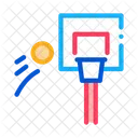 Basquete Aro Voo Ícone