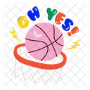 Cesta de basquete  Ícone