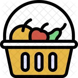 Canasta de frutas  Icono