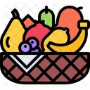 Canasta de frutas  Icono