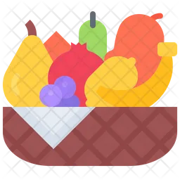 Canasta de frutas  Icono