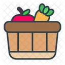 Canasta de frutas  Icono