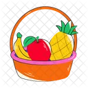 Cesta De Frutas Frutas Frescas Cesta De Frutas Icono