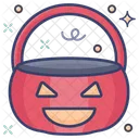 Cesta De Halloween Cesta De Calabaza Cubo De Halloween Icon