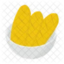 Cesta de pão baguete  Ícone