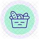Cesta de pão  Ícone