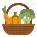 Cesta de verduras  Icono