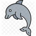 Cetacean Dolphin Mammal Fish Icon