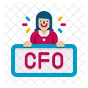 CFO 최고 재무 책임자  아이콘
