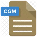 Cgm File Paper Icon