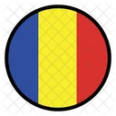 Chad Romania Nation Icon