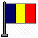 Chad Country Flag Flag Icon