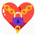 Chain Love Lock Icon