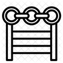 Chain Link Fence Fence Landscape Icon