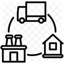 Livraison Distribution Logistique Icône