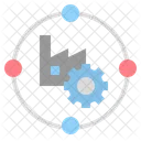 Approvisionnement Chaine Usine Icône